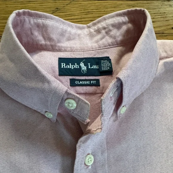 Ralph Lauren Men's Light Pink Casual Shirt Size XL Classic Fit Preppy Office - Picture 14 of 14
